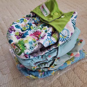 "Oasis on my Mind" - Four Reusable Cloth Diapers